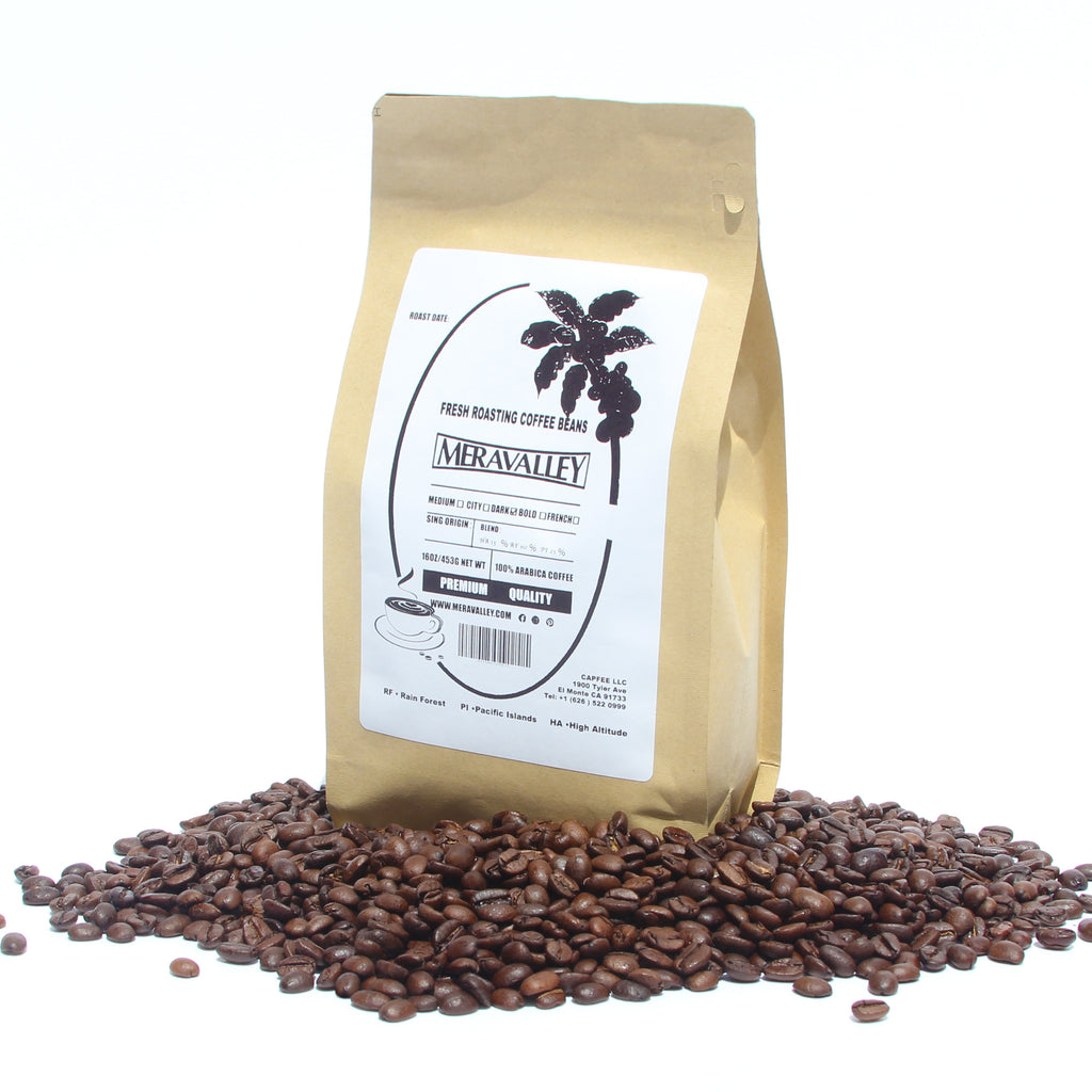100% COFFEE ROASTERS – Arabica Roast Meravalley Beans Coffee Special Selection MERAVALLEY